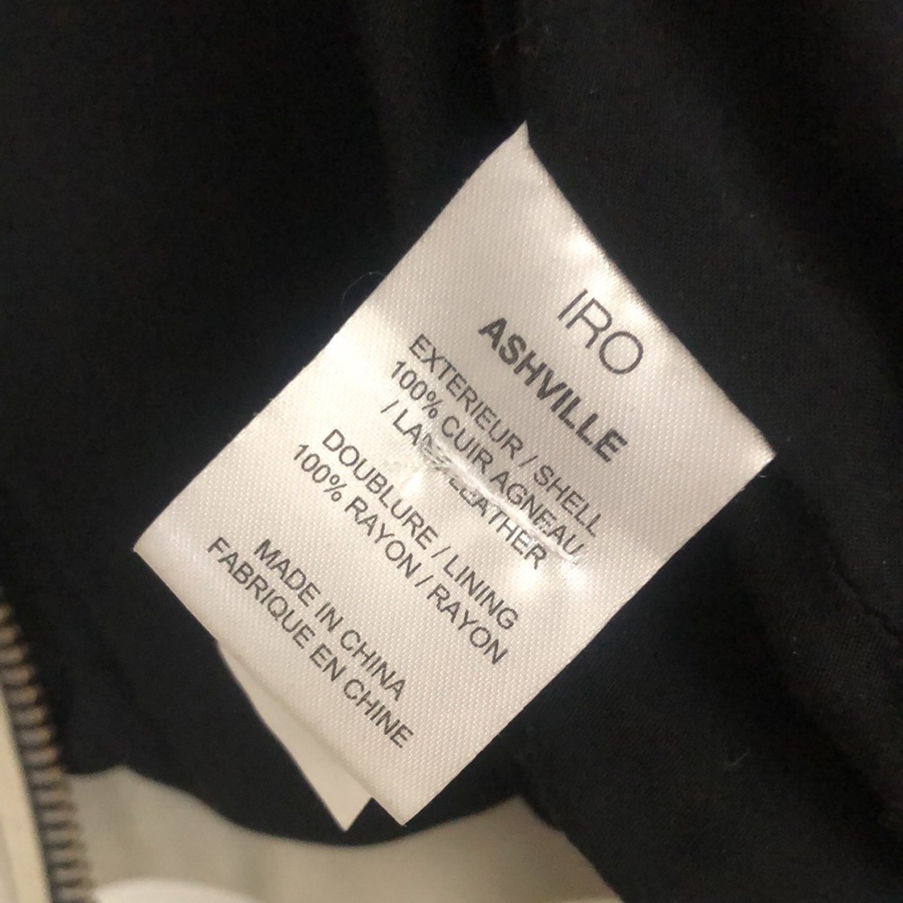 IRO ASHVILLE leather jacket - Picture 9 of 9
